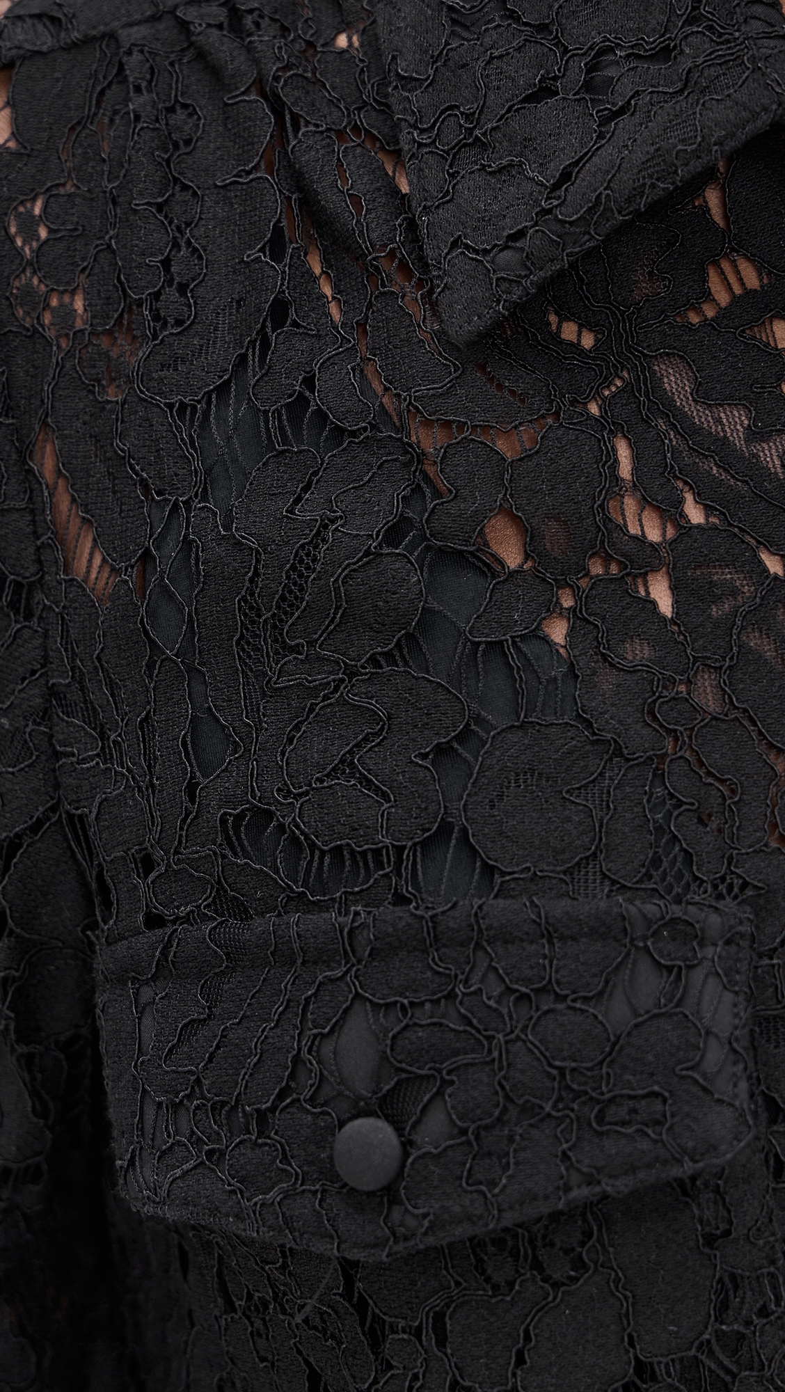 Mina Lace Shirt Black