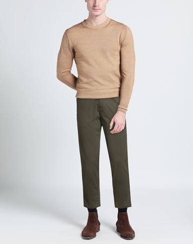 Man Pants Military green Size 31 Cotton, Elastane