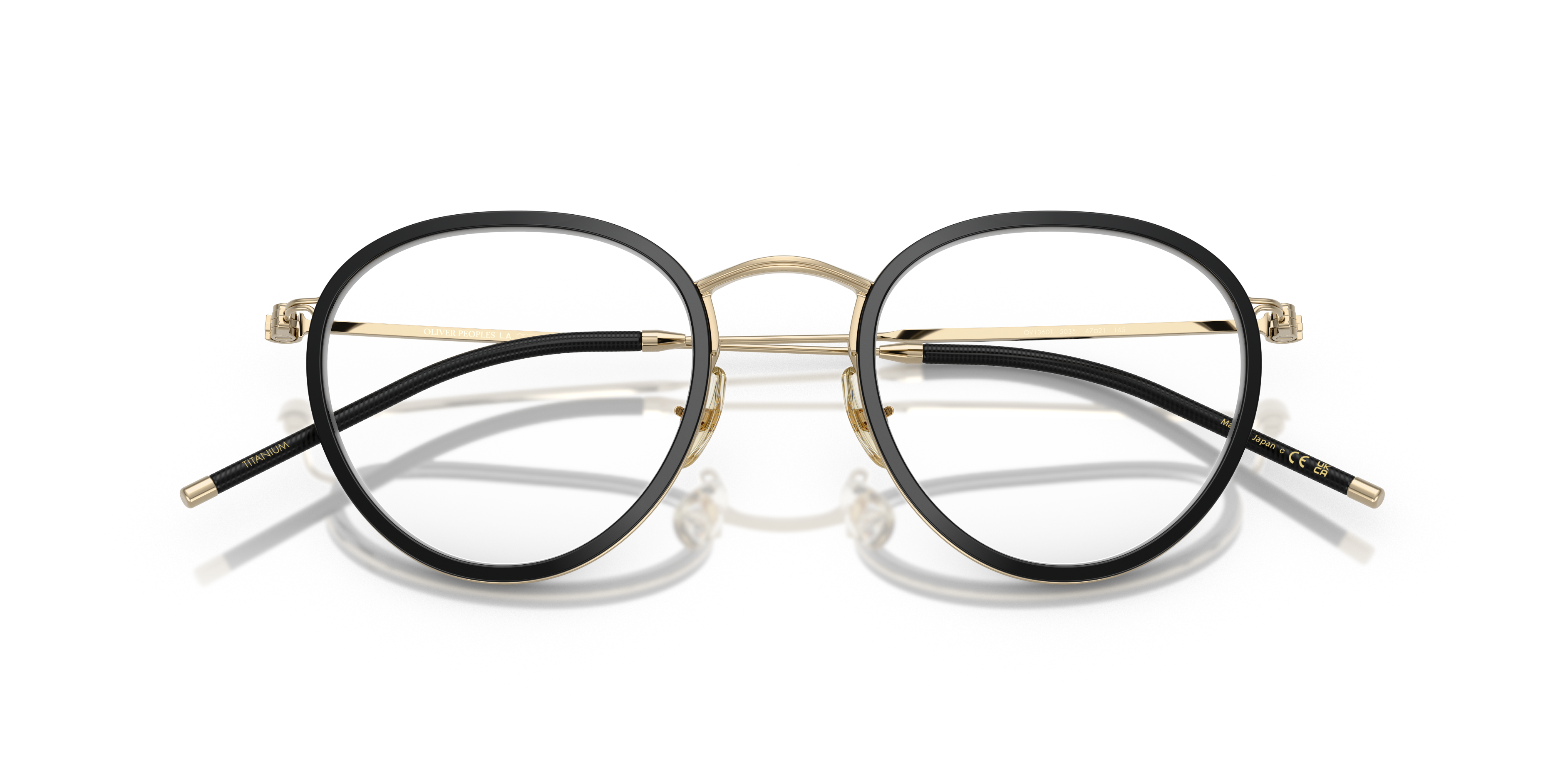 Oliver Peoples Unisex Oliver Peoples OV1360T TK-11 5035 Optische Fassungen Titan Schwarz Transparent Pantos Norma