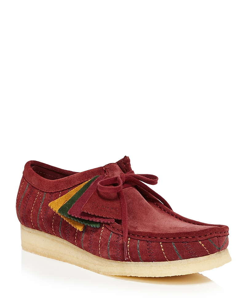 Wallabee suede lace-up shoes - Red