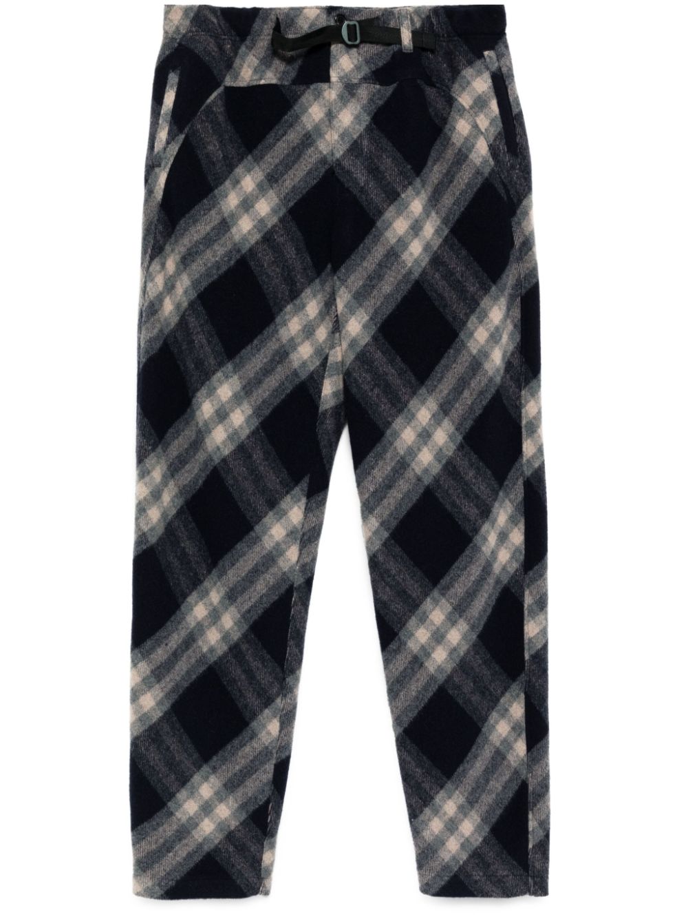 Check pants - Blue