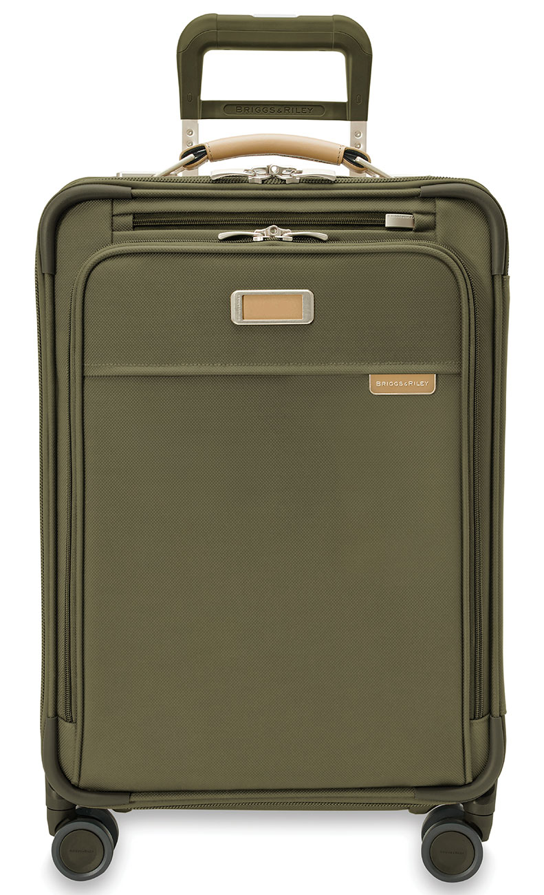 Briggs & Riley Baseline Olive Essential Carry-On Spinner