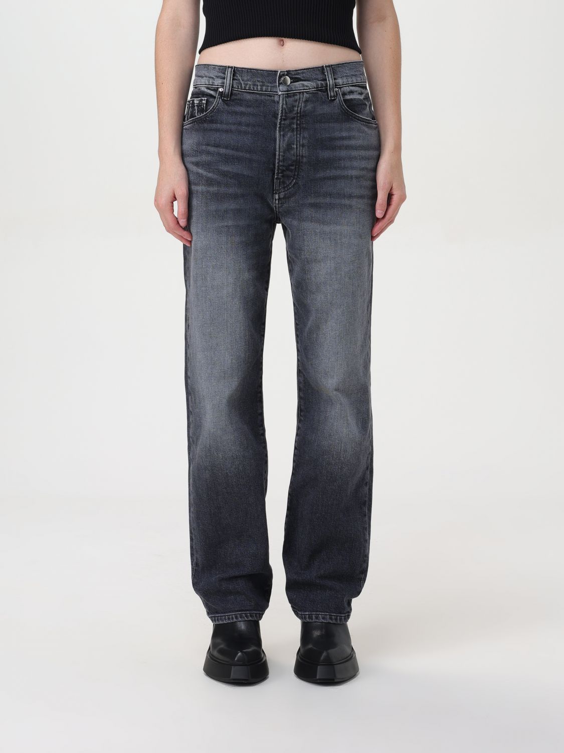 Jeans Woman color Black