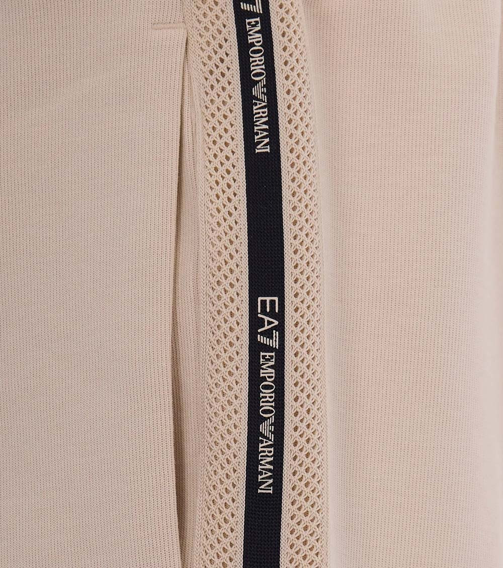 Beige Logo Shorts