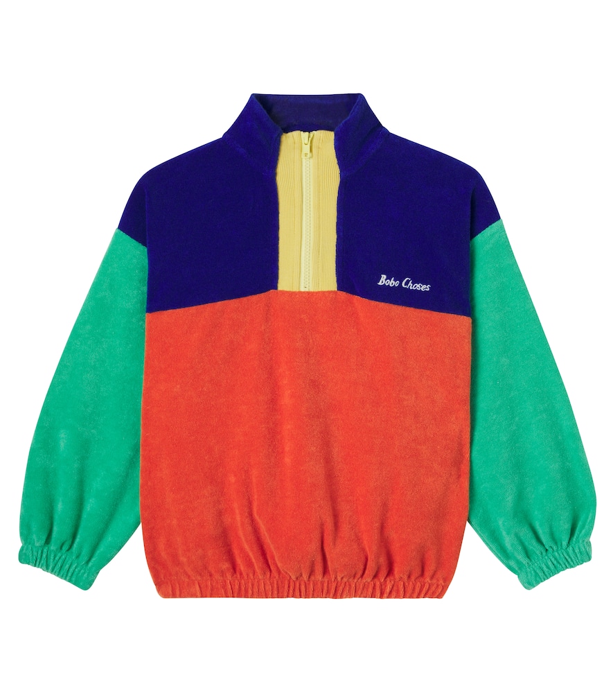 Cotton-blend terry sweatshirt