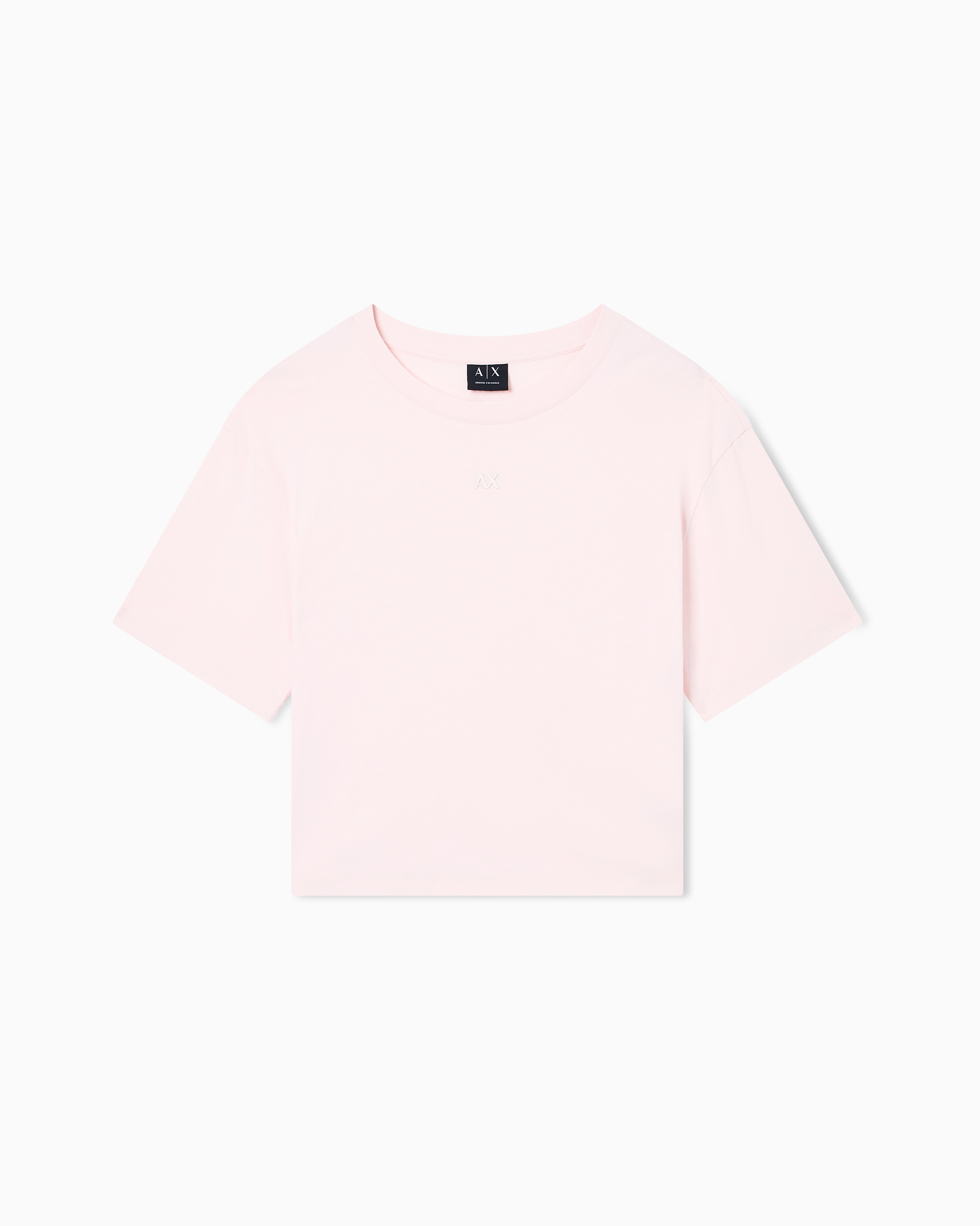 Cropped Cotton Jersey T-Shirt