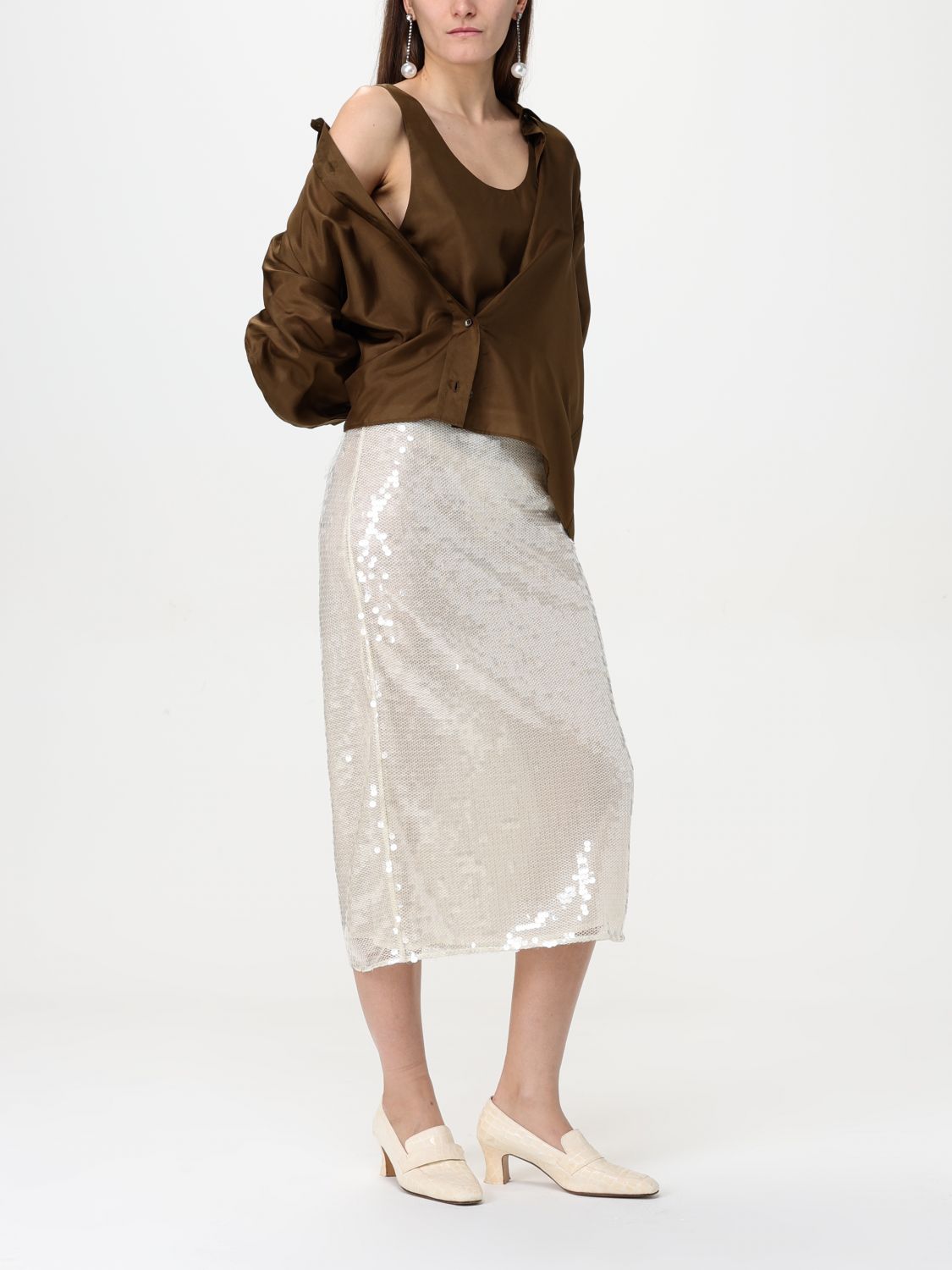 Shirt Woman color Brown