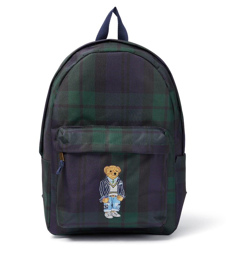 Polo Bear checked backpack