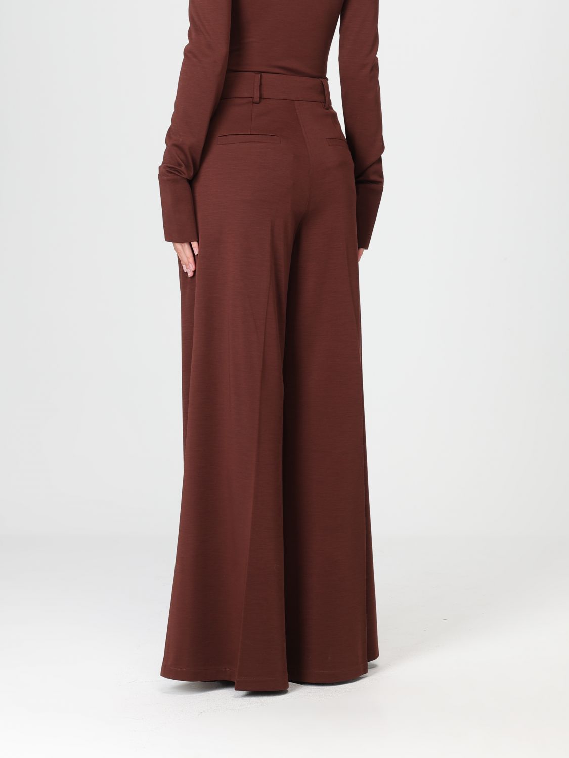 Pants Woman color Leather
