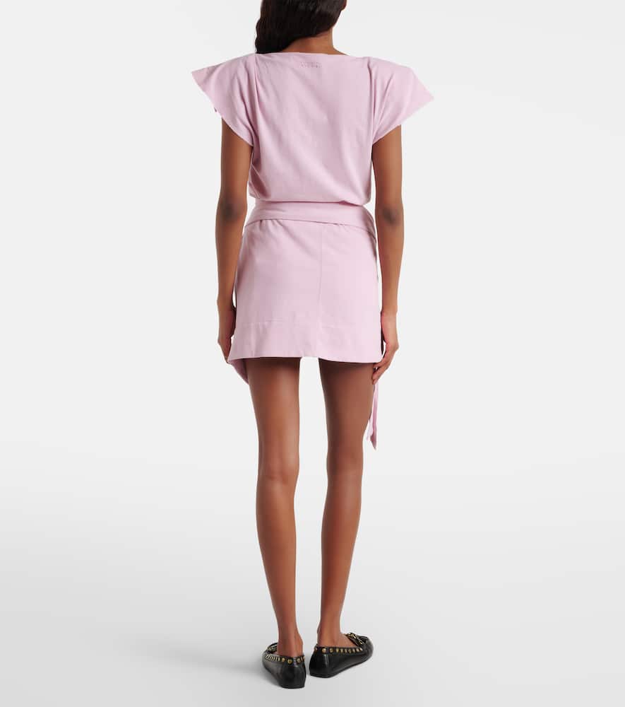 Berenice draped cotton wrap skirt