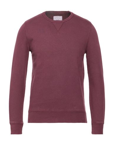 Man Sweatshirt Burgundy Size M Cotton