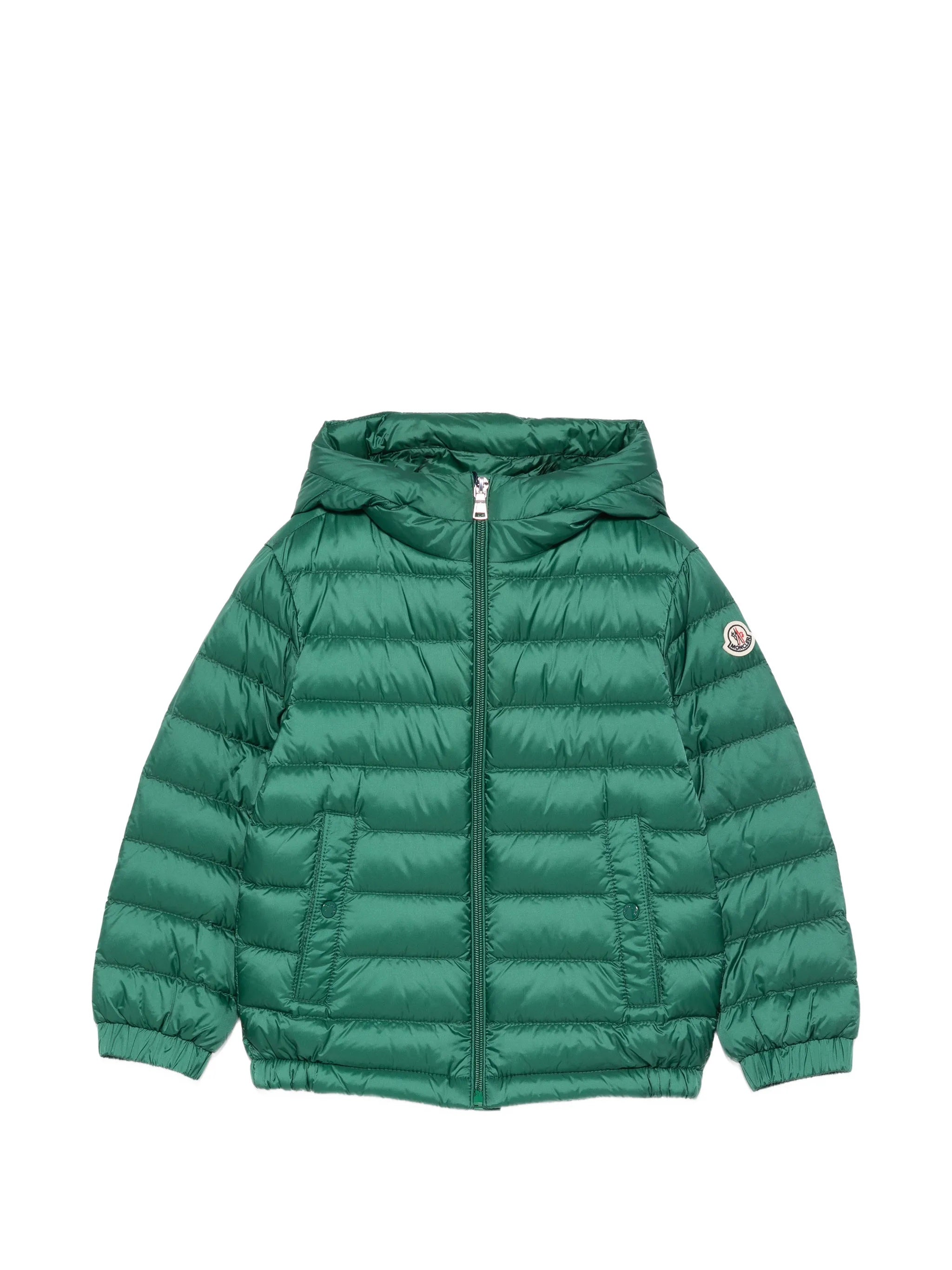Kids Down-Filled Hooded Coat with Snap Pockets