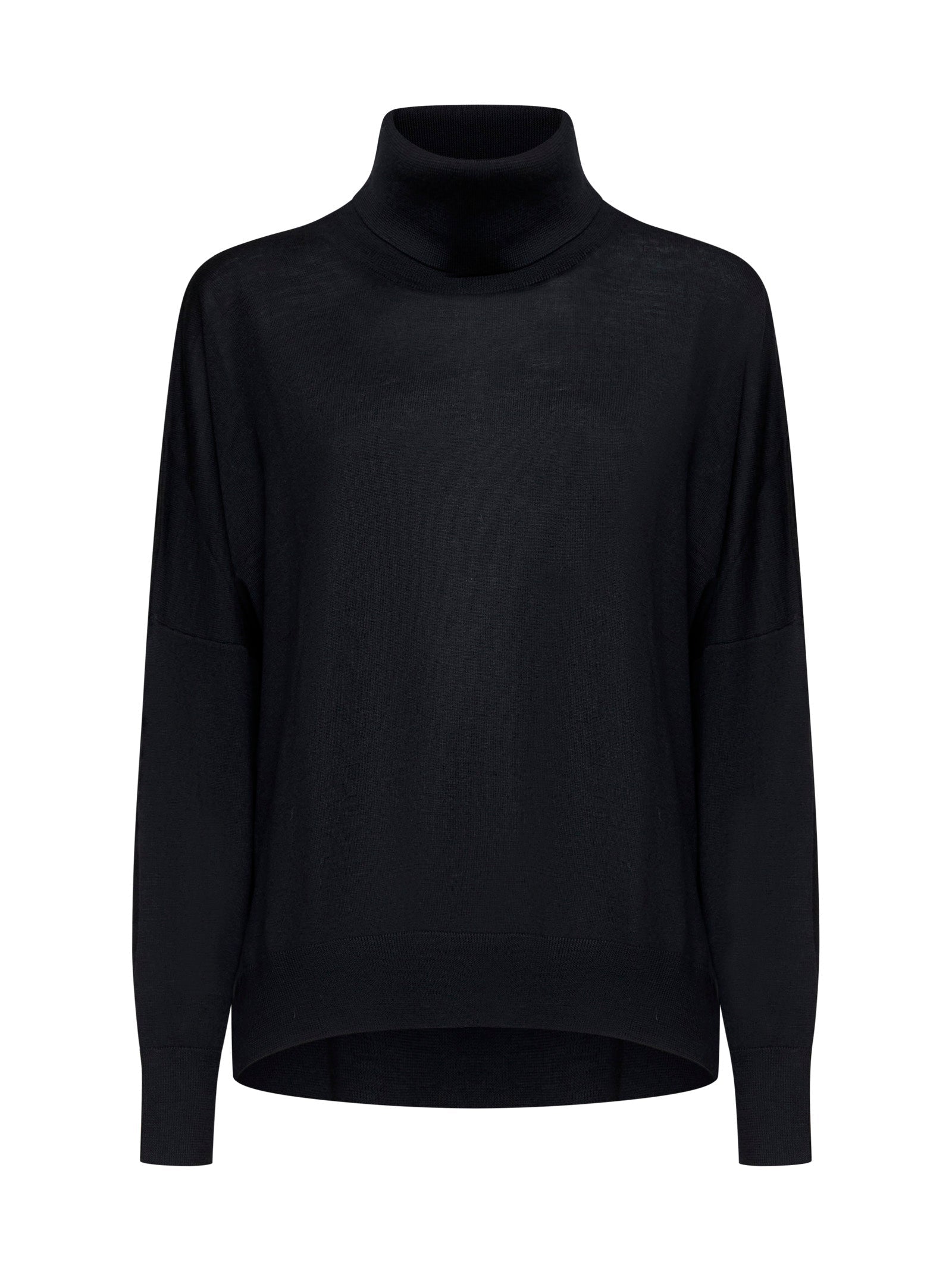 Wool Turtleneck Sweater — Black
