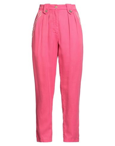 Woman Pants Fuchsia Size 26 Lyocell, Polyester
