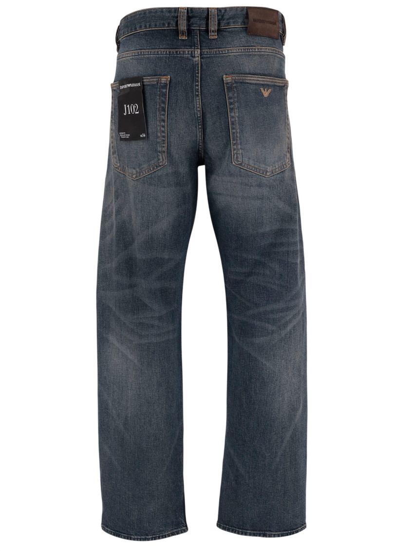 Blue Mid Rise Jeans