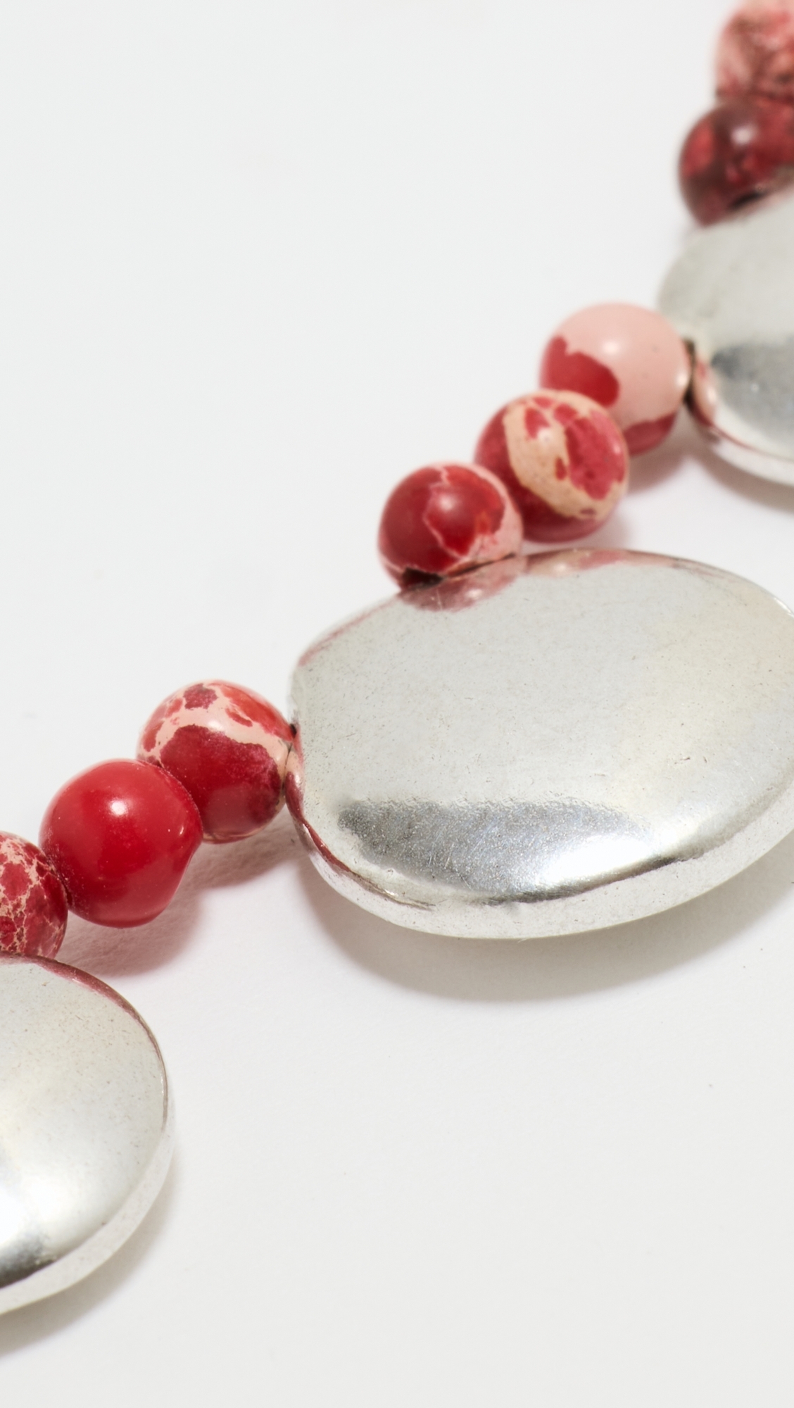 Thin Bracelet Rio Red/Silver One Size