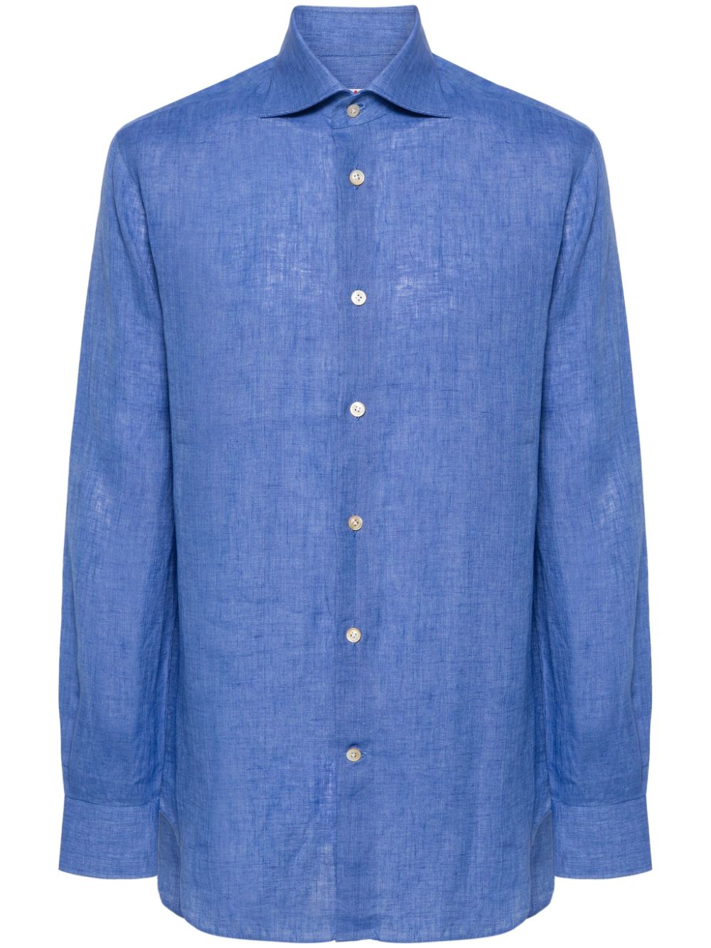Chambray linen shirt - Blue