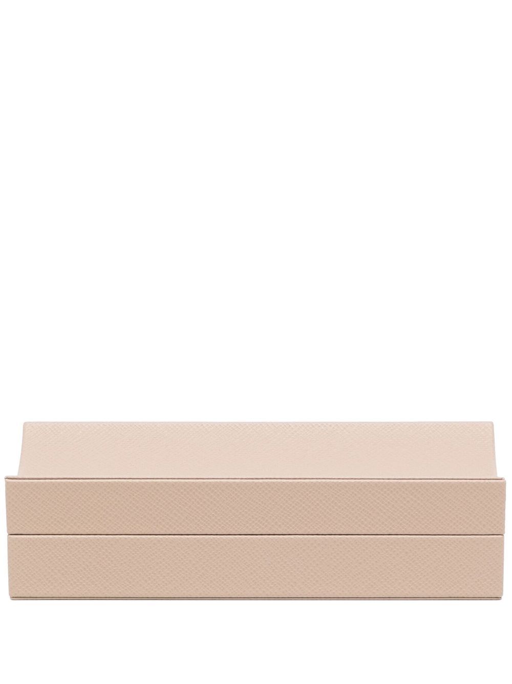 Rectangular leather box - Neutrals