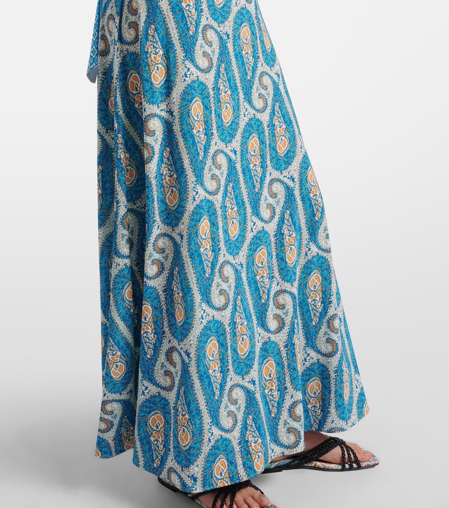 Flared maxi dress