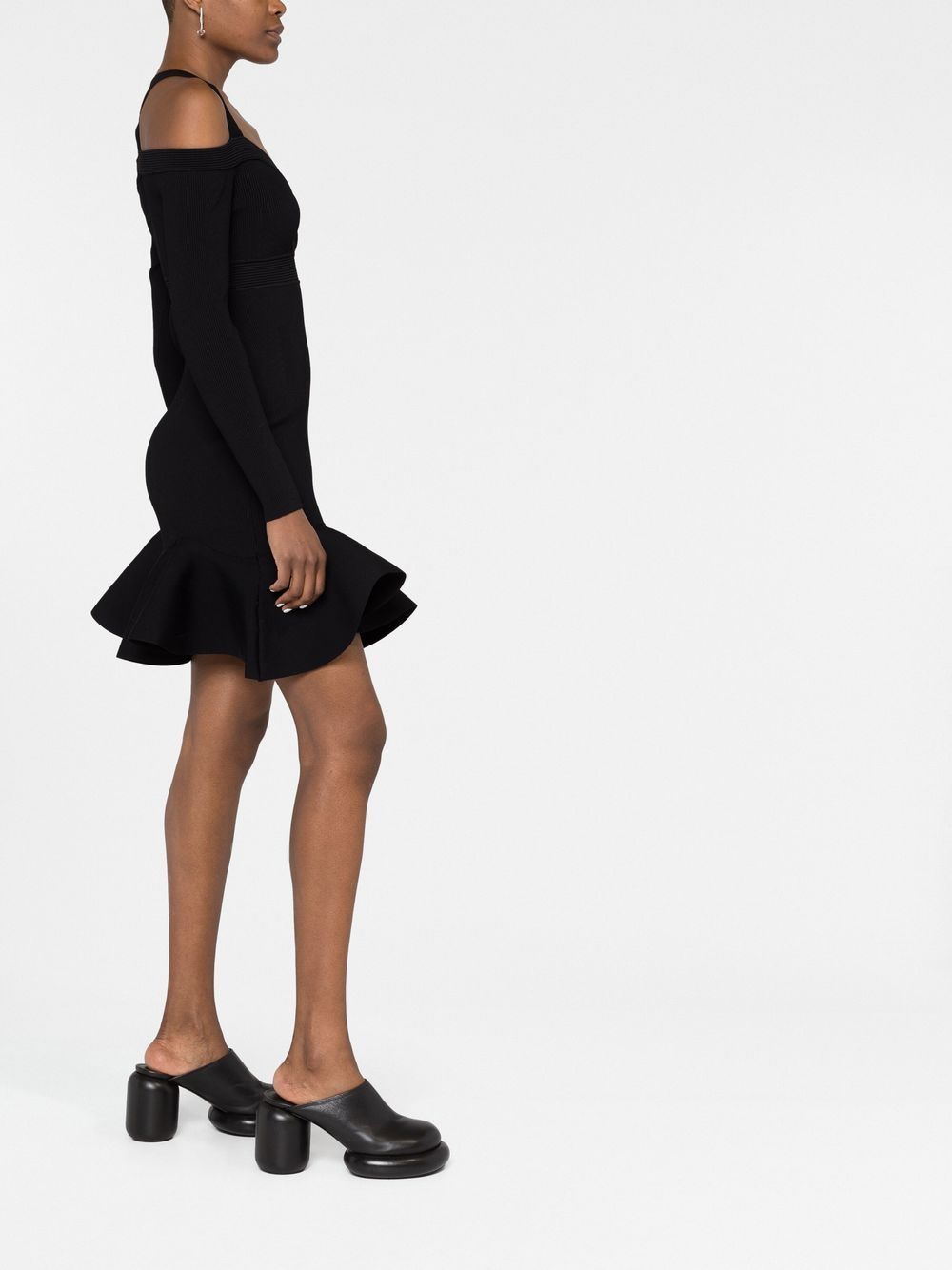 Alexander MC Königin von Schulter -Mini -Kleid