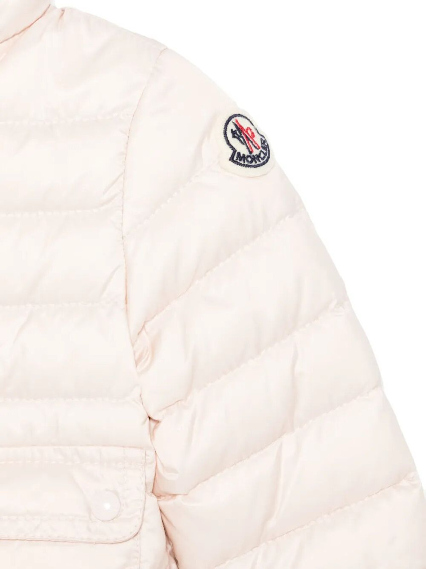 Baby Girl White Logo Jacket