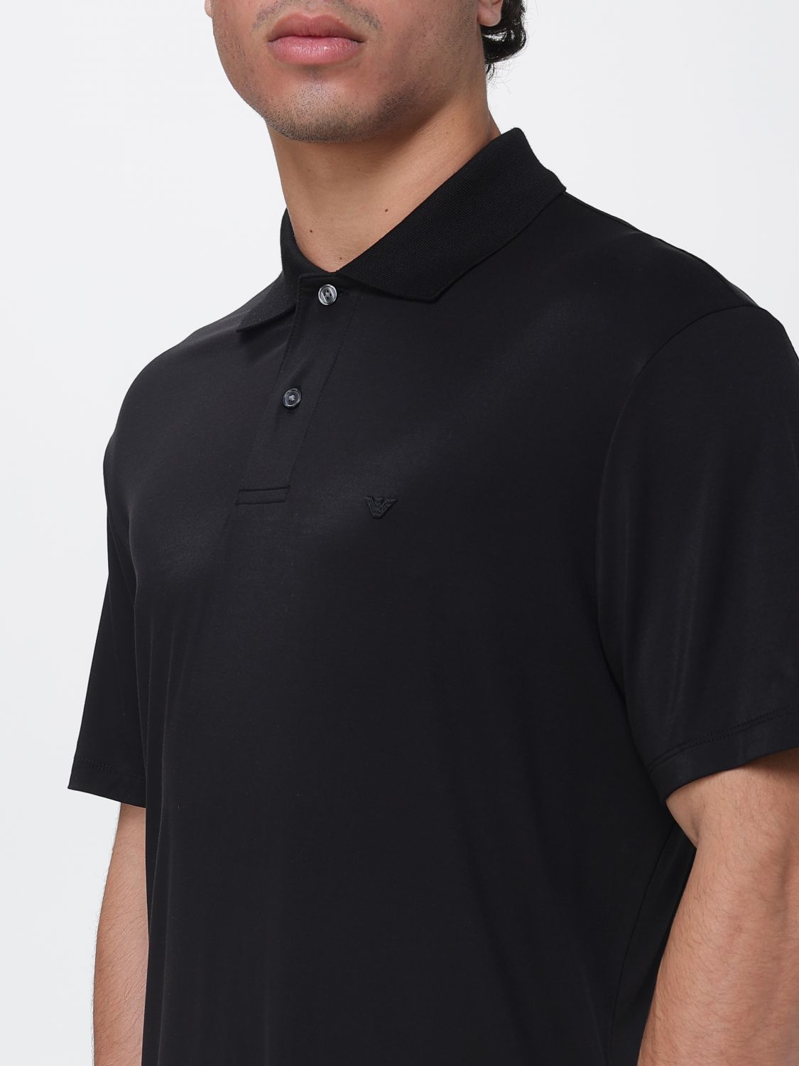 Polo Shirt Men color Black