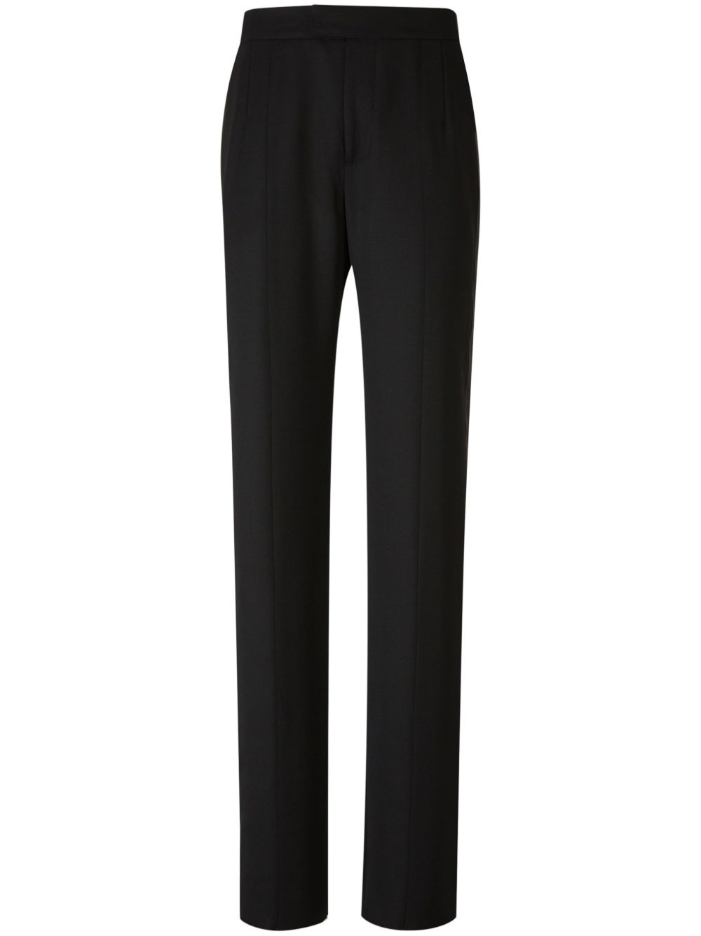 Satin-trim trousers - Black