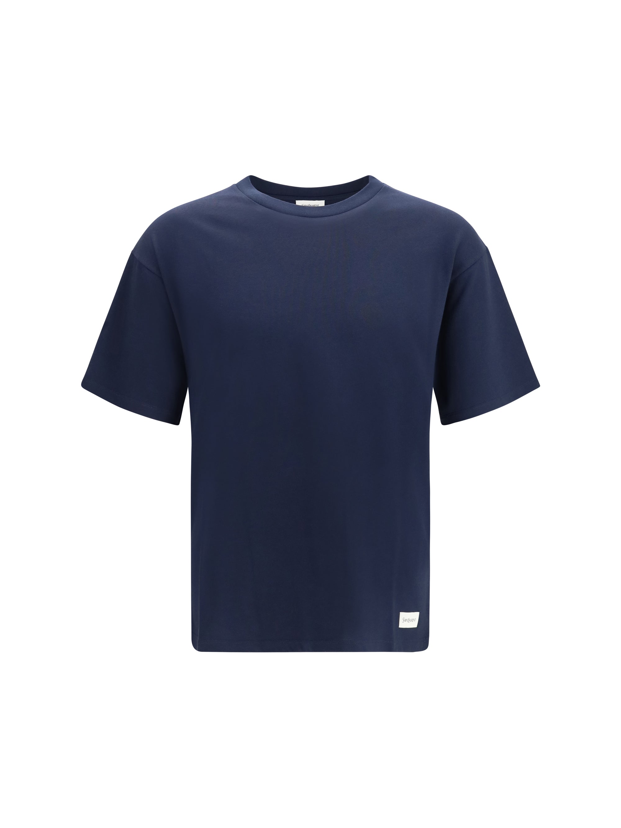 Cotton-Modal Crewneck T-Shirt — Navy