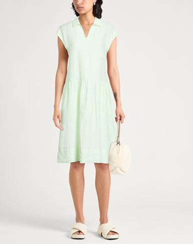 Easy Woman Midi dress Light green Size 6 Linen