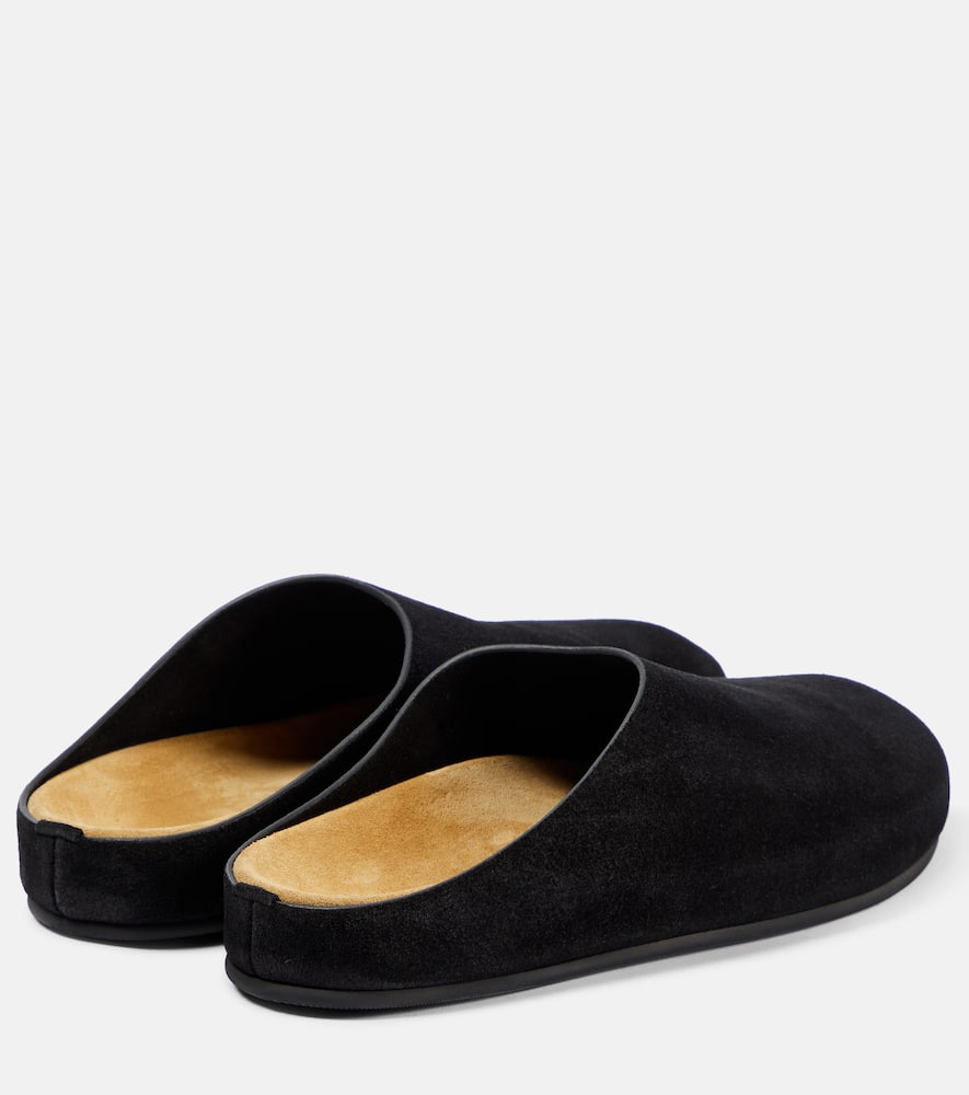 The Row Hugo suede mules