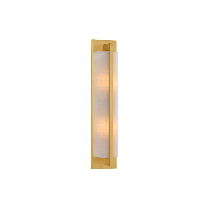 Newell 2-Light Wall Sconce in Warm Bra