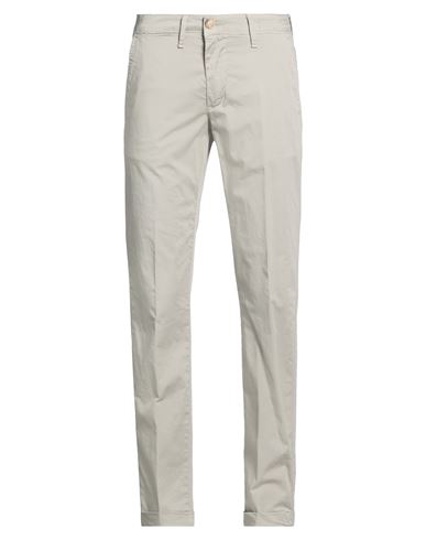 Man Pants Light grey Size 28 Cotton, Elastane