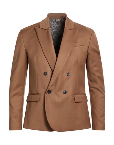 Man Blazer Camel Size S Polyester, Viscose, Elastane