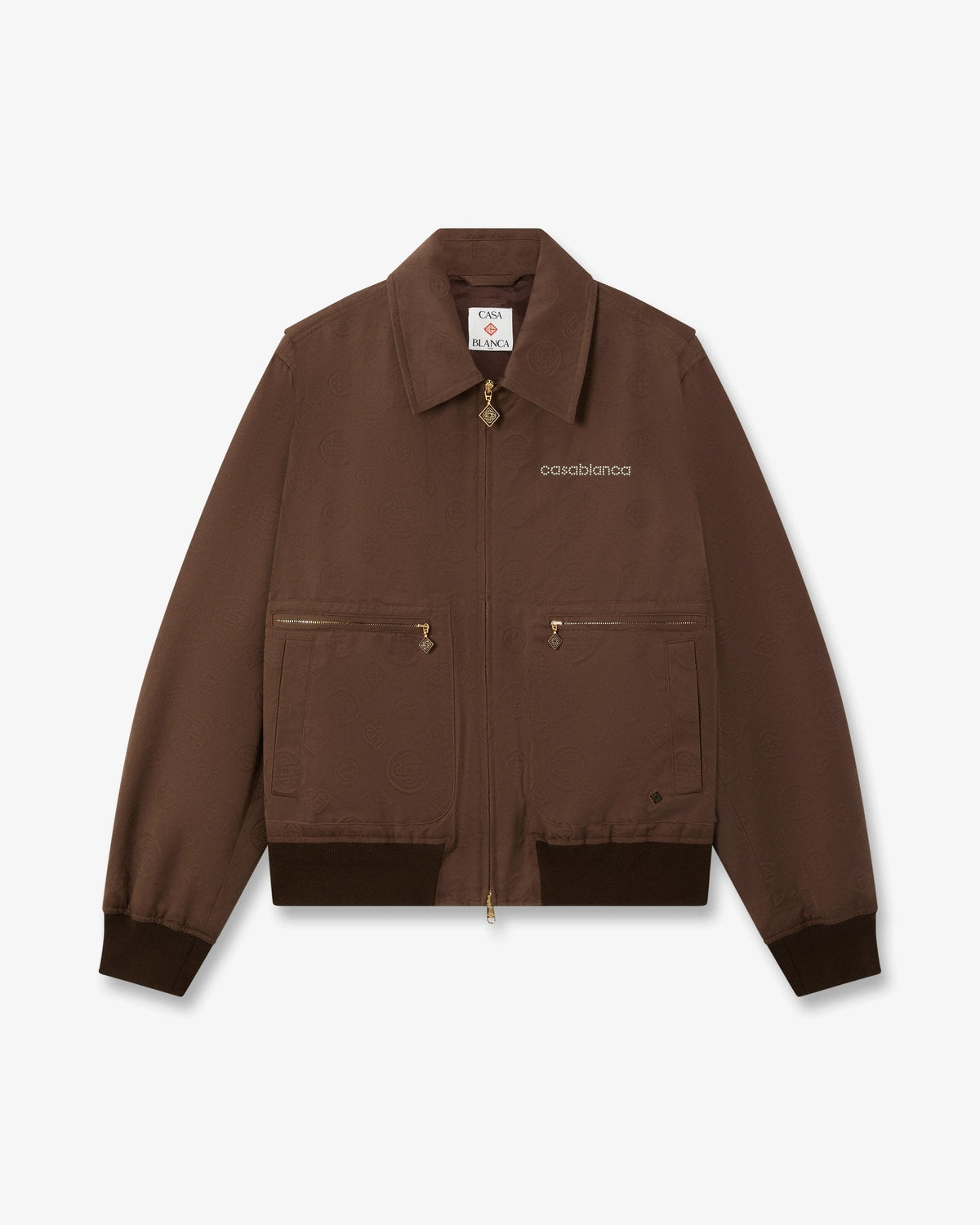 Monogram Cotton Blouson Shirt Jacket