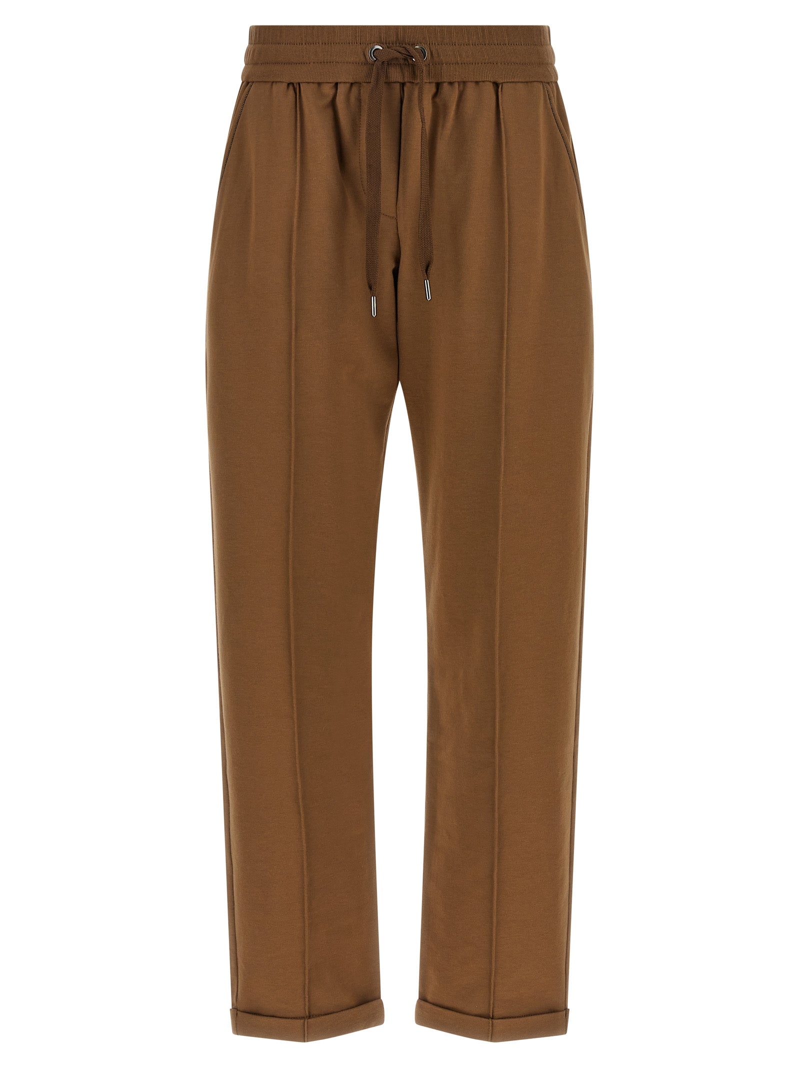 Track Joggers — Brown