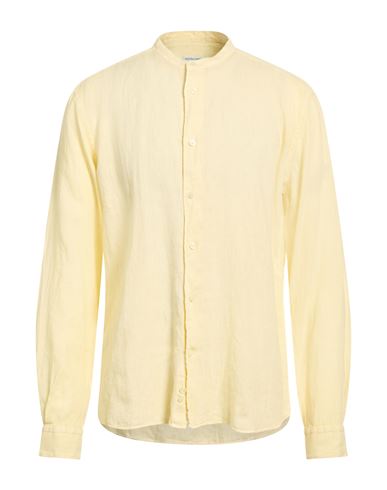 Man Shirt Pastel yellow Size 15 ½ Linen