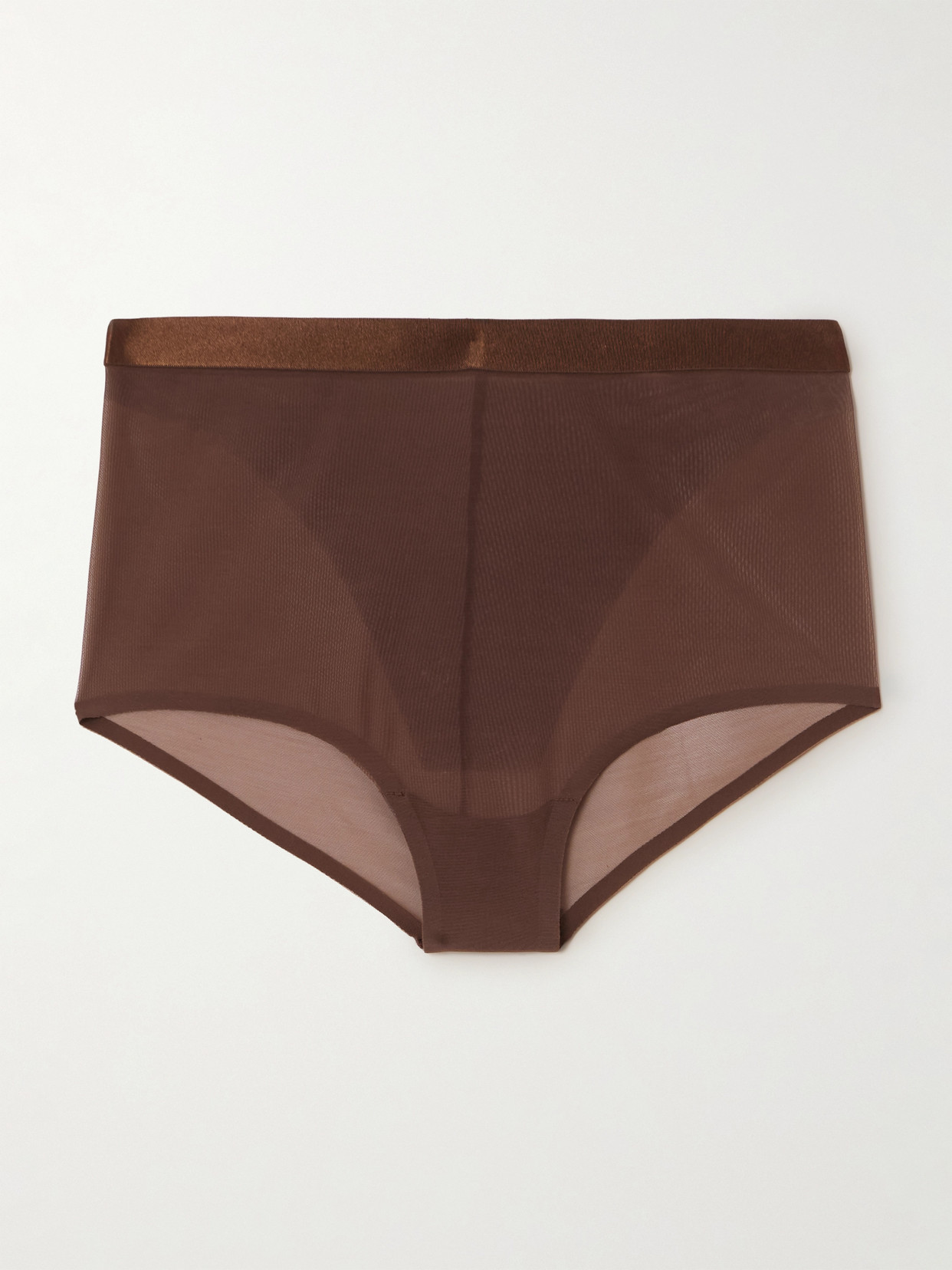 Supersmooth Sheersense Stretch Briefs - Brown