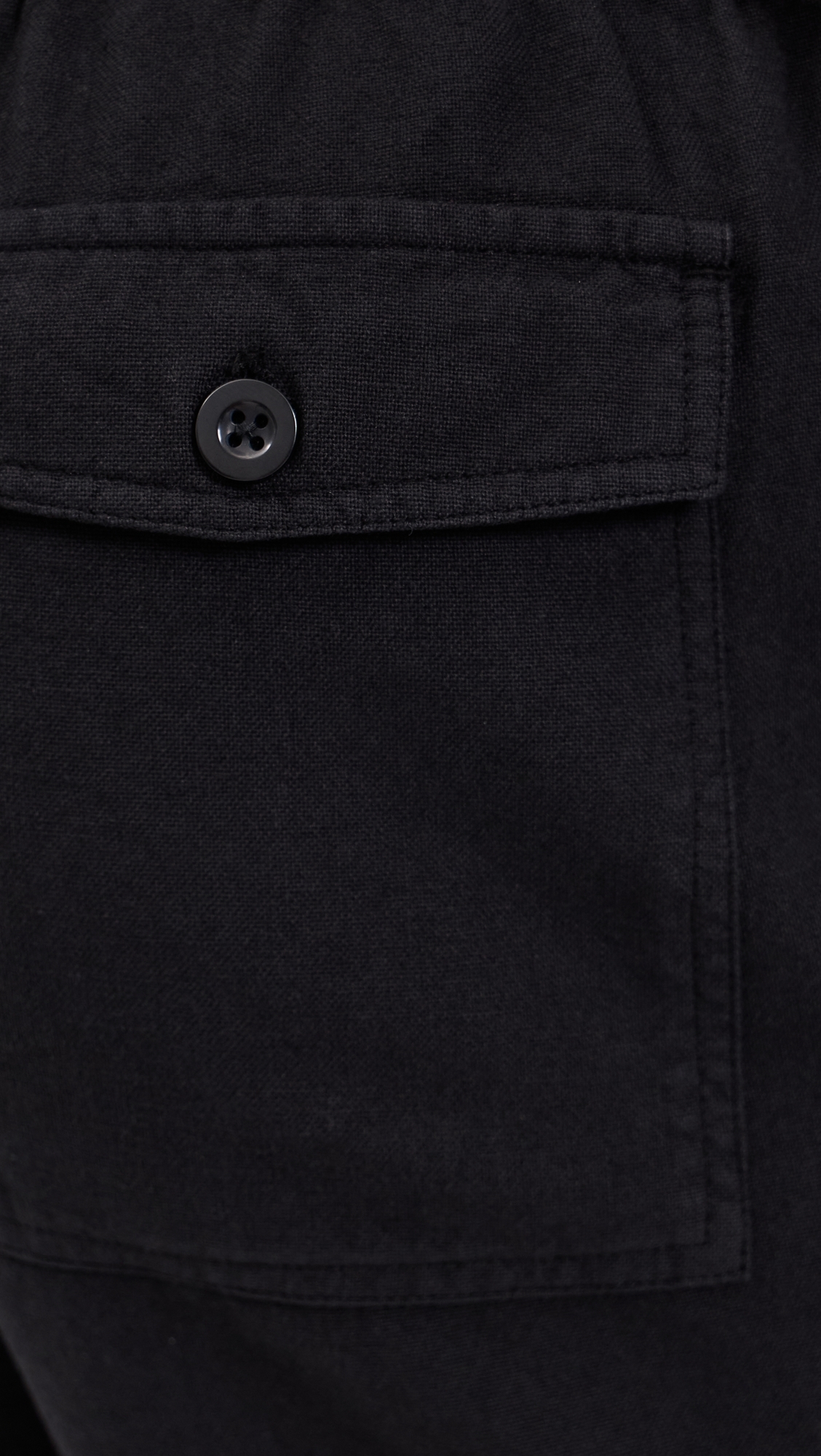 Linen Shorts Black
