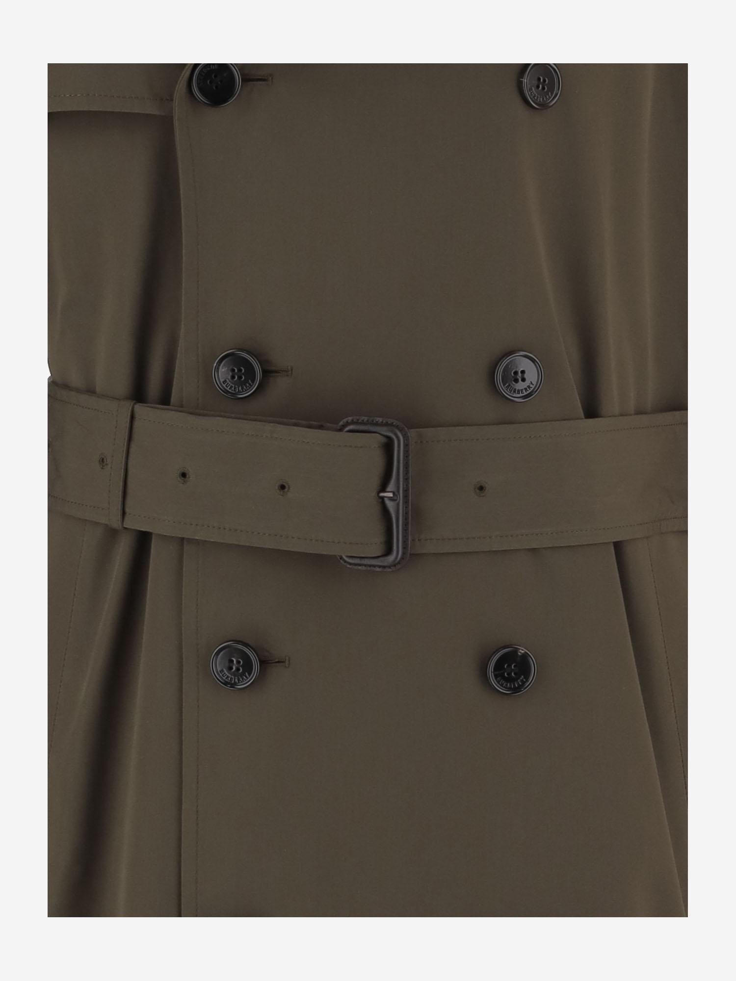 Double-Breasted Cotton Coat — Green