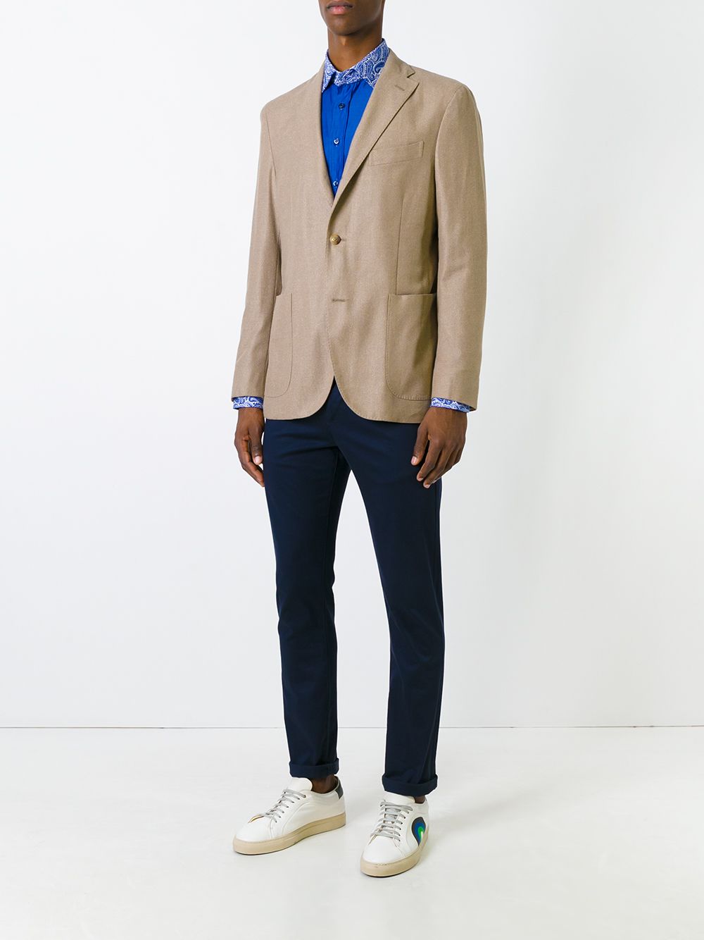 Boglioli front pocket blazer - Neutrals