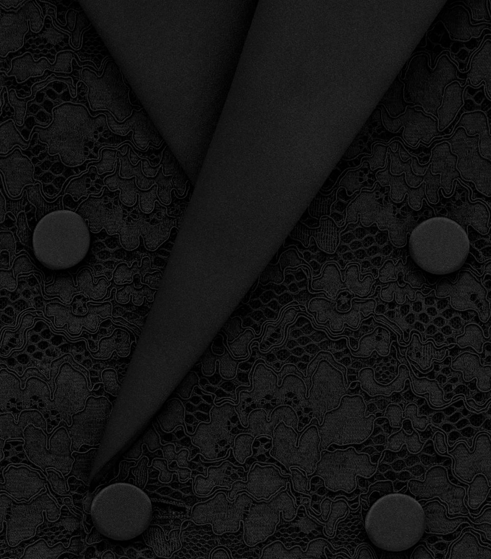 Lace Double-Breasted Blazer