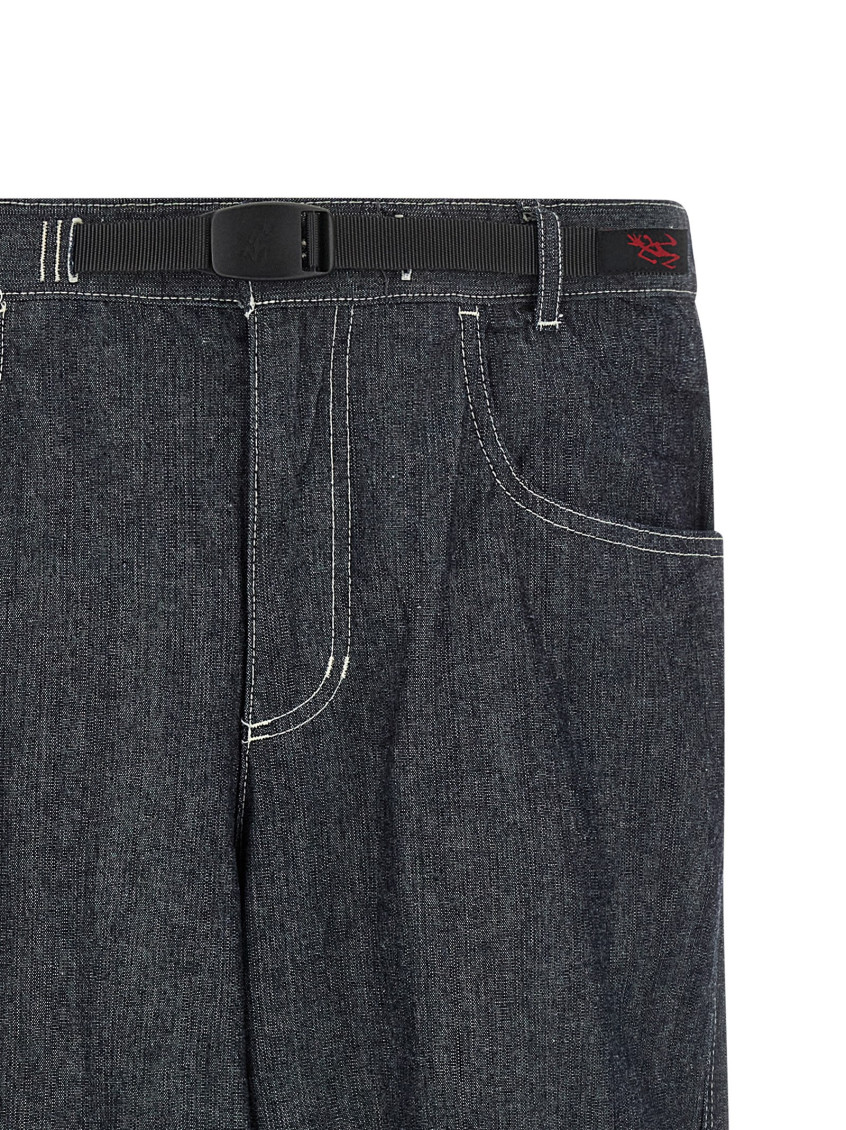 Japanese Chambray Double Knee jeans Blue Cotton - Men
