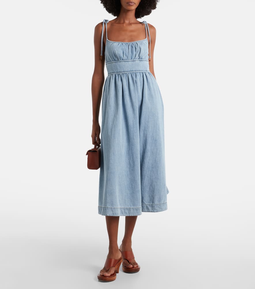 Wanderlust denim midi dress
