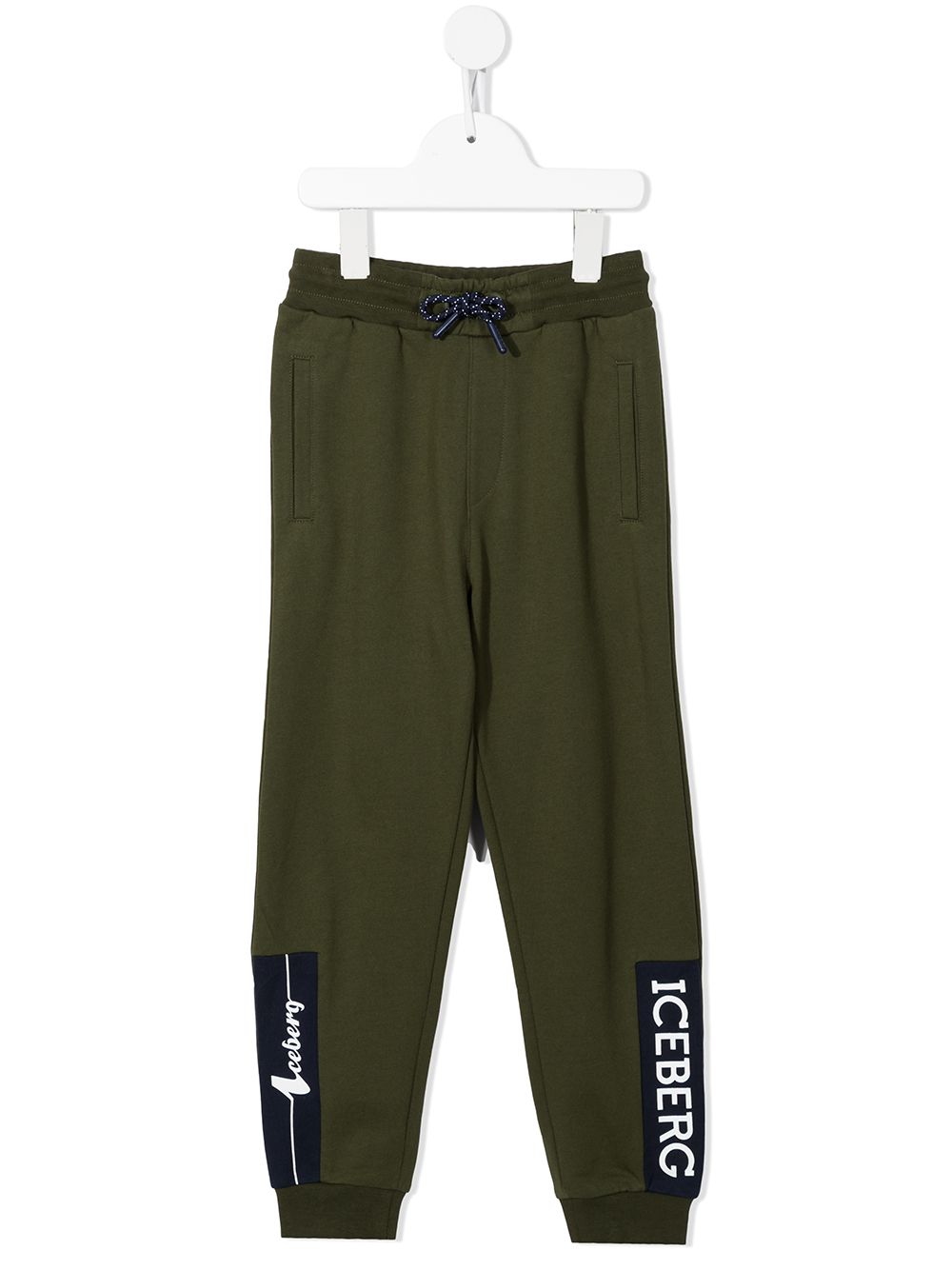 Logo-print track pants - Green