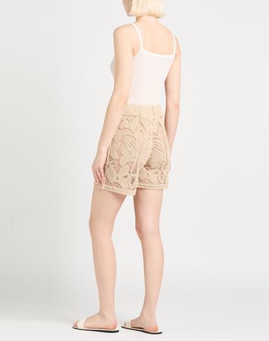Woman Top Off white Size L Cotton, Polyamide