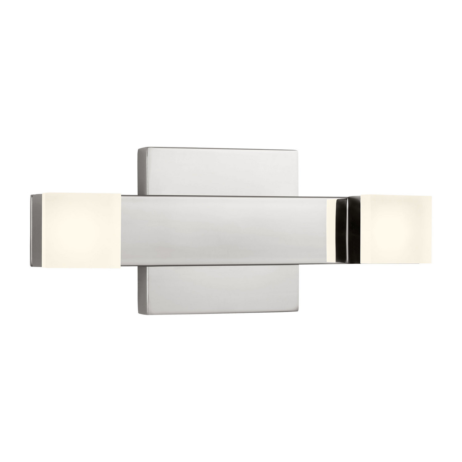Chrome LED Bathroom Vanity Light from the Brander Collection