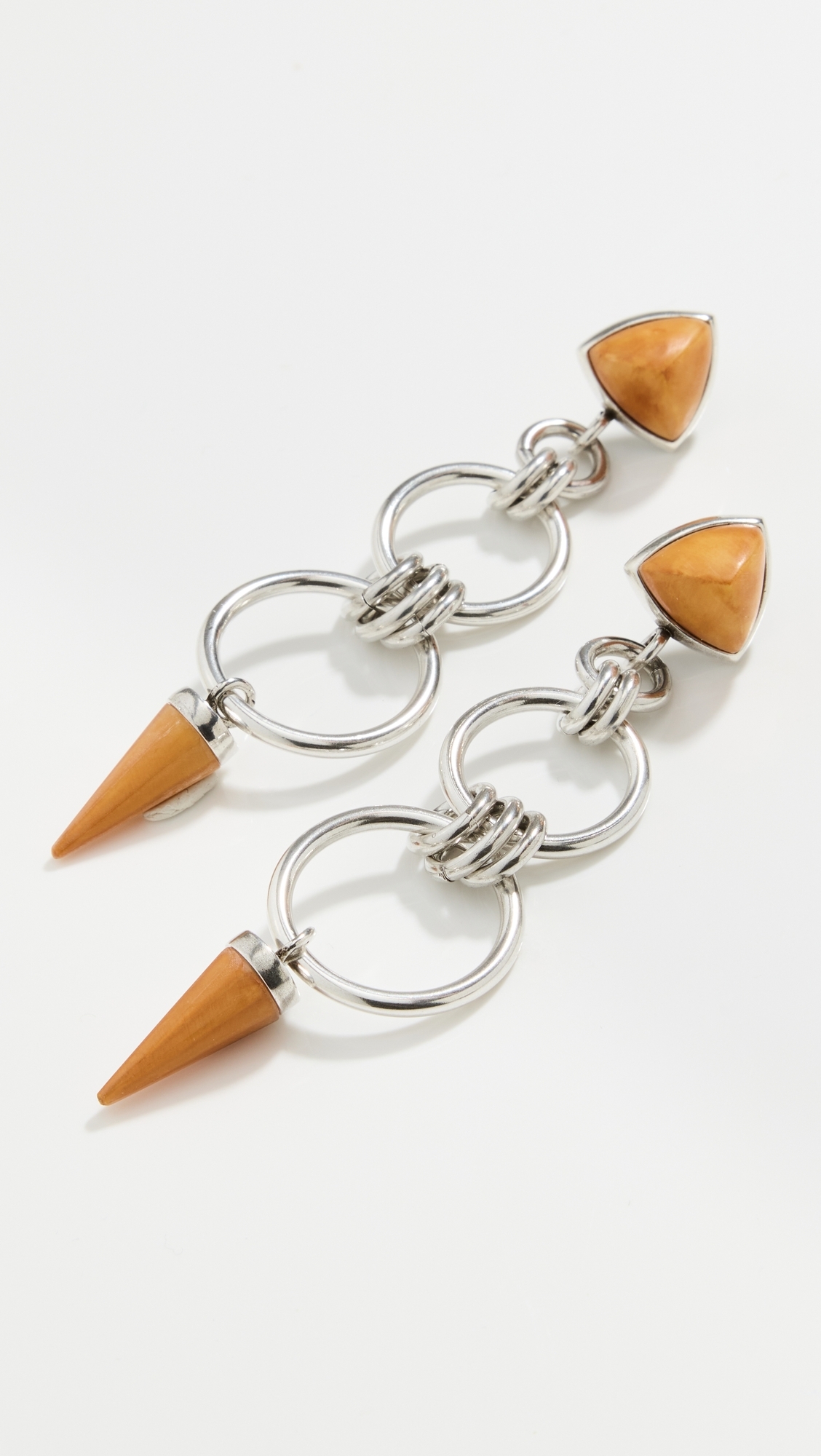 Isabel Marant Long Earrings Natural/Silver One Size