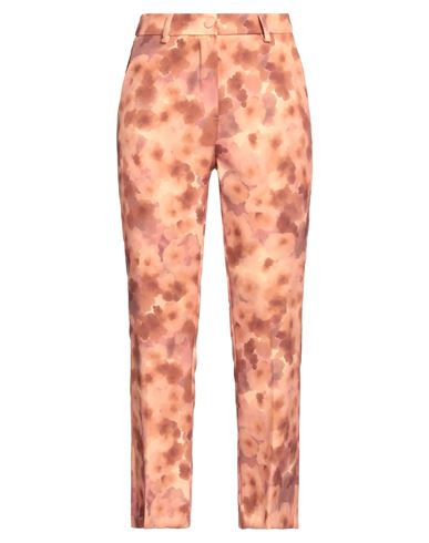 Woman Pants Orange Size L Viscose, Polyester, Elastane