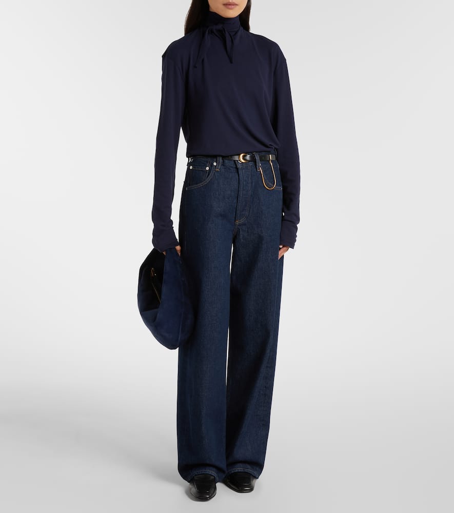 Ayla high-rise wide-leg jeans
