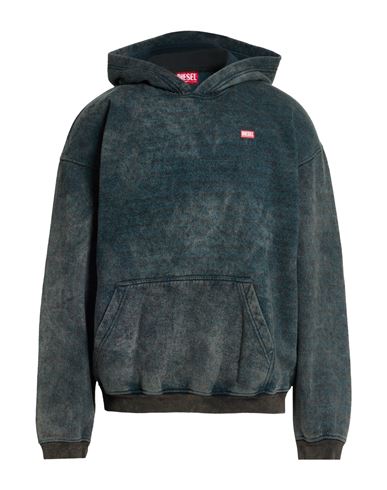 Man Sweatshirt Slate blue Size XXL Polyester, Cotton